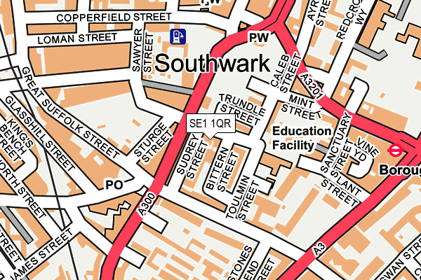 SE1 1QR map - OS OpenMap – Local (Ordnance Survey)