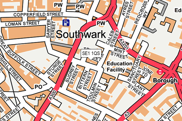 SE1 1QS map - OS OpenMap – Local (Ordnance Survey)