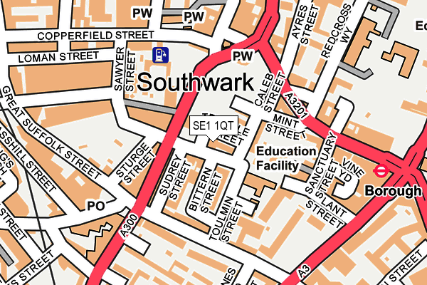 SE1 1QT map - OS OpenMap – Local (Ordnance Survey)