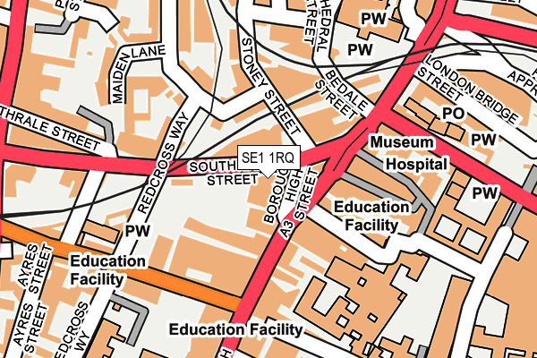 SE1 1RQ map - OS OpenMap – Local (Ordnance Survey)