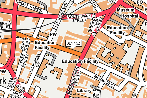 SE1 1SZ map - OS OpenMap – Local (Ordnance Survey)
