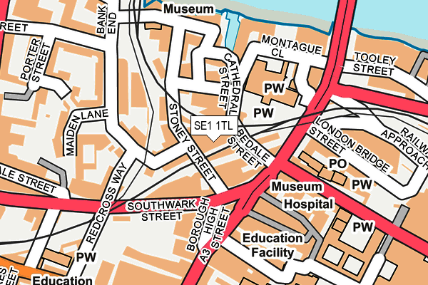 SE1 1TL map - OS OpenMap – Local (Ordnance Survey)