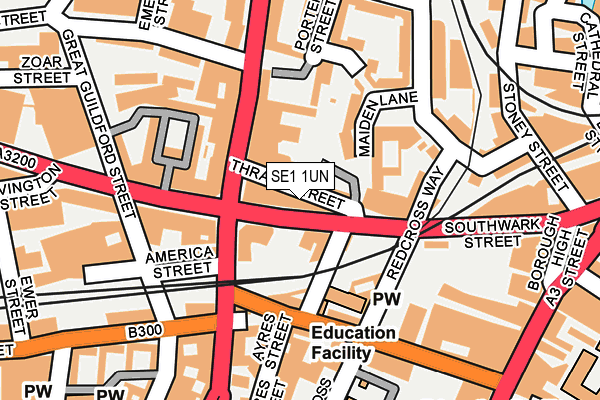 SE1 1UN map - OS OpenMap – Local (Ordnance Survey)