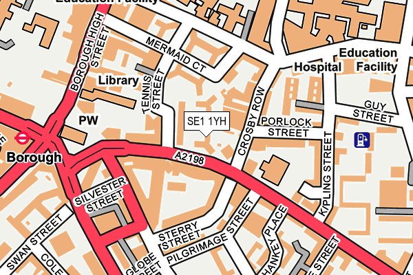 SE1 1YH map - OS OpenMap – Local (Ordnance Survey)