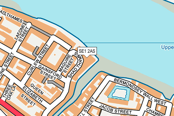 SE1 2AS map - OS OpenMap – Local (Ordnance Survey)