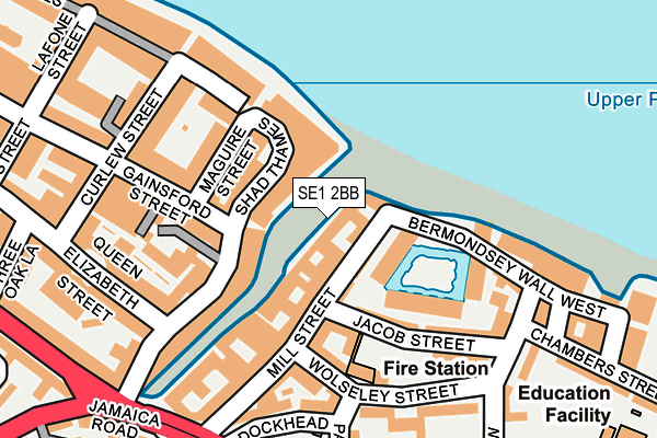 SE1 2BB map - OS OpenMap – Local (Ordnance Survey)