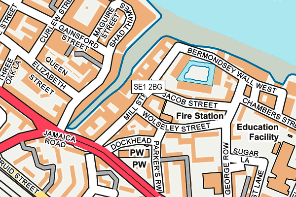 SE1 2BG map - OS OpenMap – Local (Ordnance Survey)