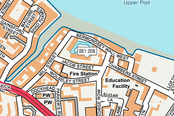 SE1 2EB map - OS OpenMap – Local (Ordnance Survey)