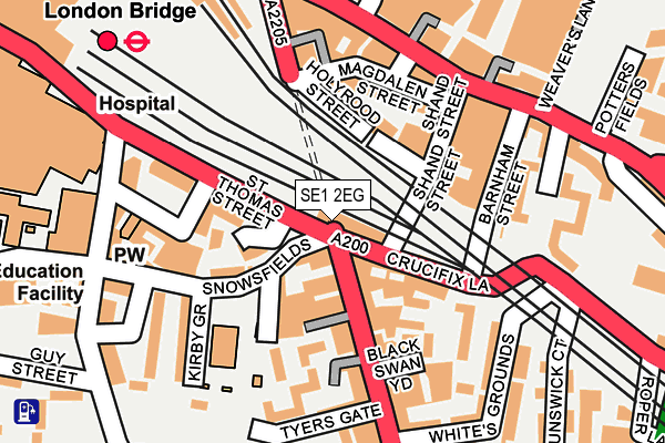 SE1 2EG map - OS OpenMap – Local (Ordnance Survey)
