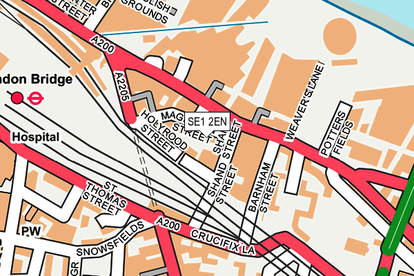 SE1 2EN map - OS OpenMap – Local (Ordnance Survey)