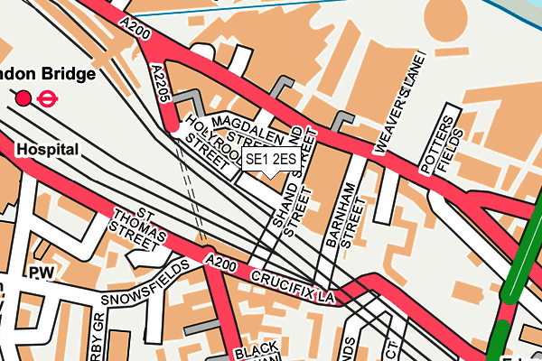 SE1 2ES map - OS OpenMap – Local (Ordnance Survey)