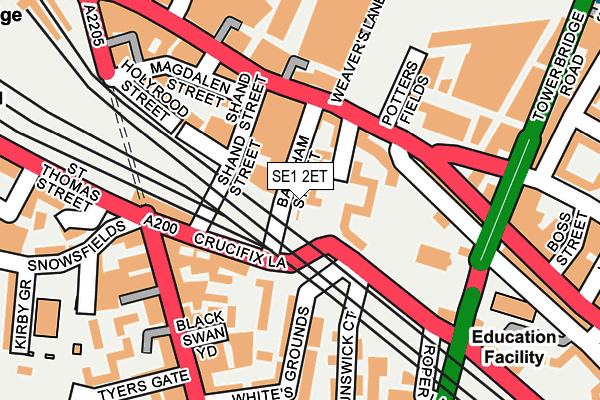 SE1 2ET map - OS OpenMap – Local (Ordnance Survey)