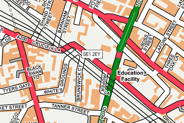 SE1 2EY map - OS OpenMap – Local (Ordnance Survey)