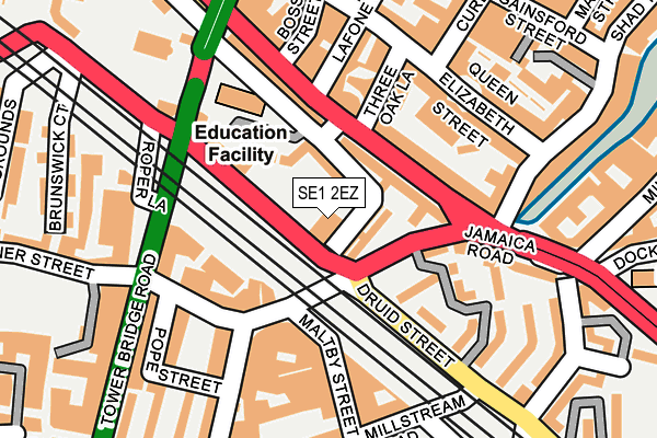 SE1 2EZ map - OS OpenMap – Local (Ordnance Survey)