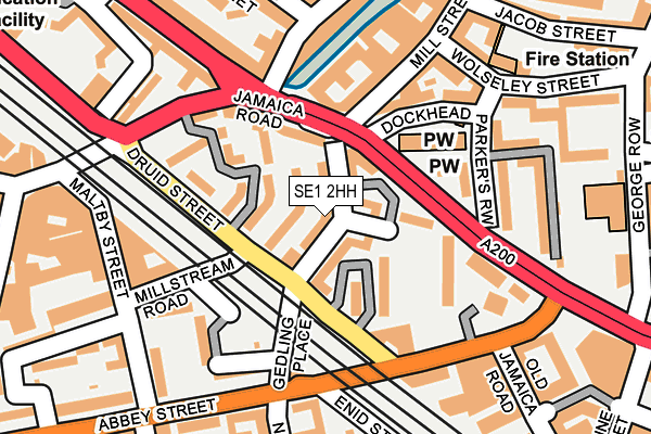 SE1 2HH map - OS OpenMap – Local (Ordnance Survey)