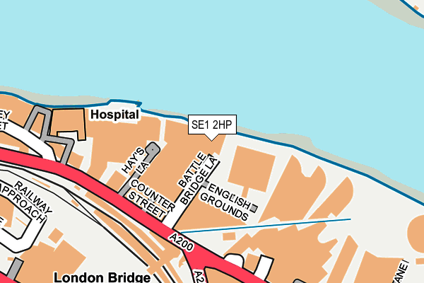 SE1 2HP map - OS OpenMap – Local (Ordnance Survey)