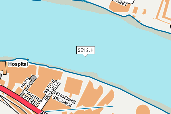 SE1 2JH map - OS OpenMap – Local (Ordnance Survey)