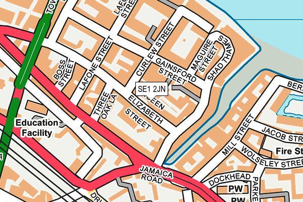 SE1 2JN map - OS OpenMap – Local (Ordnance Survey)