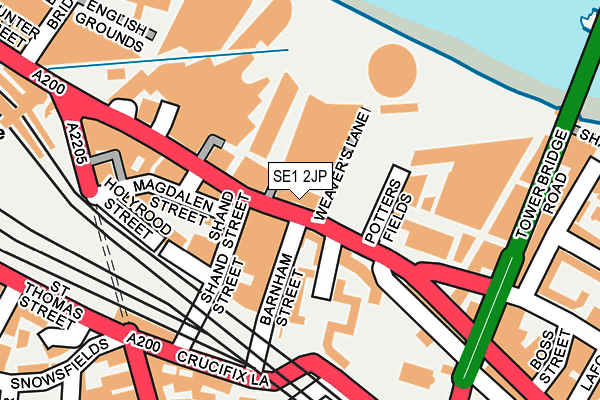 SE1 2JP map - OS OpenMap – Local (Ordnance Survey)
