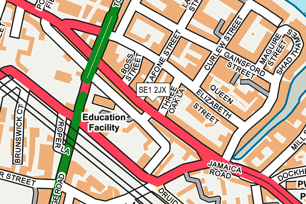 SE1 2JX map - OS OpenMap – Local (Ordnance Survey)
