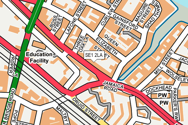 SE1 2LA map - OS OpenMap – Local (Ordnance Survey)