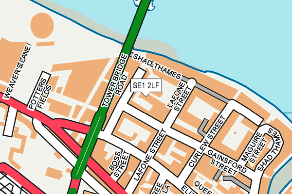 SE1 2LF map - OS OpenMap – Local (Ordnance Survey)