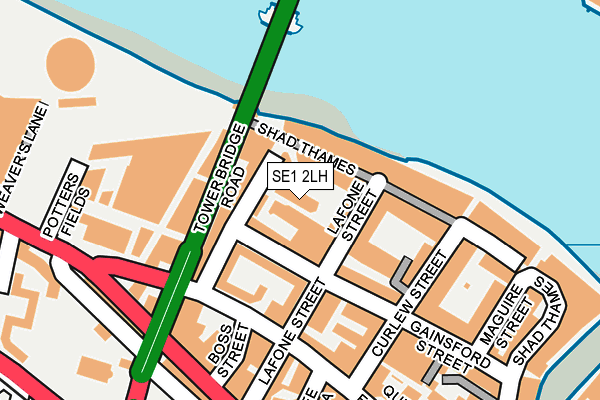 SE1 2LH map - OS OpenMap – Local (Ordnance Survey)