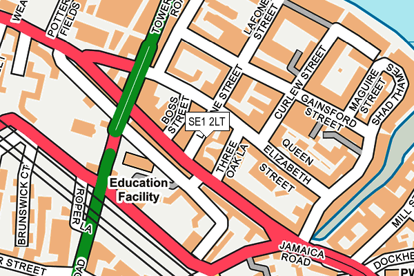 SE1 2LT map - OS OpenMap – Local (Ordnance Survey)