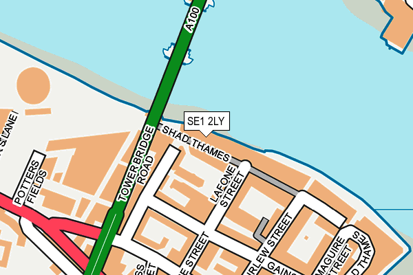 SE1 2LY map - OS OpenMap – Local (Ordnance Survey)