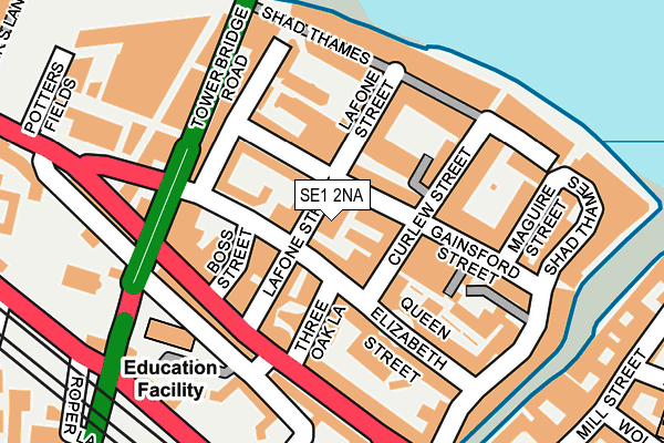 SE1 2NA map - OS OpenMap – Local (Ordnance Survey)