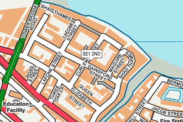 SE1 2ND map - OS OpenMap – Local (Ordnance Survey)