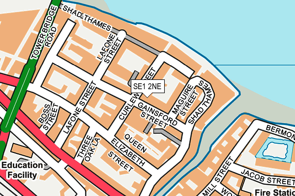 SE1 2NE map - OS OpenMap – Local (Ordnance Survey)