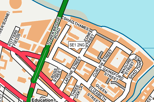 SE1 2NG map - OS OpenMap – Local (Ordnance Survey)