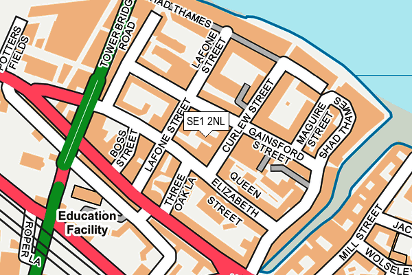 SE1 2NL map - OS OpenMap – Local (Ordnance Survey)