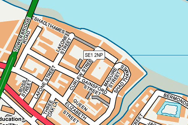 SE1 2NP map - OS OpenMap – Local (Ordnance Survey)