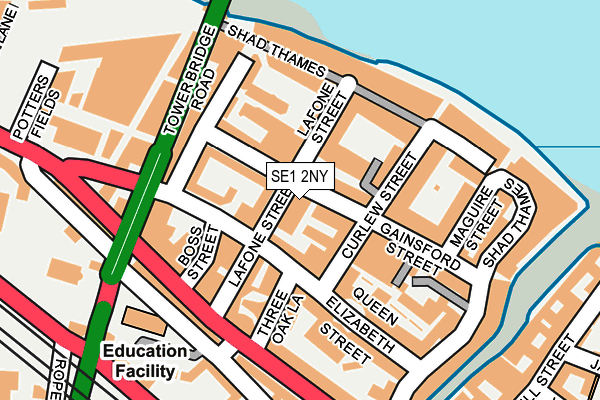 SE1 2NY map - OS OpenMap – Local (Ordnance Survey)