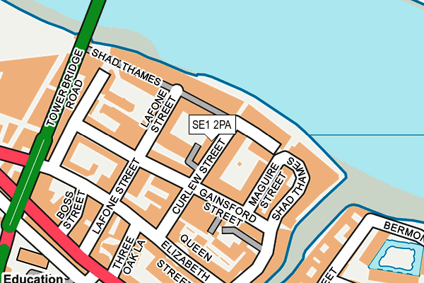 SE1 2PA map - OS OpenMap – Local (Ordnance Survey)
