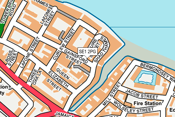 SE1 2PG map - OS OpenMap – Local (Ordnance Survey)