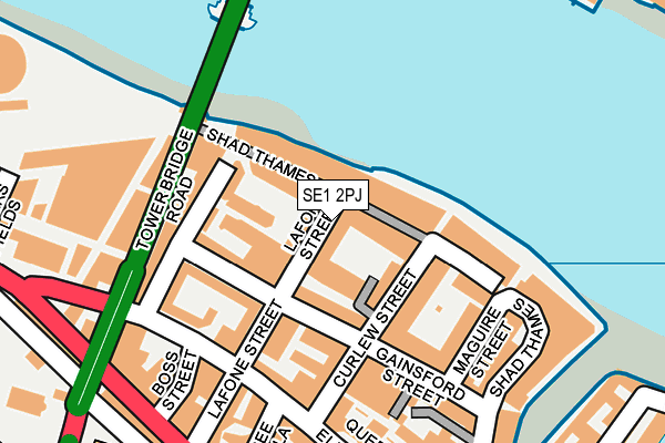 SE1 2PJ map - OS OpenMap – Local (Ordnance Survey)