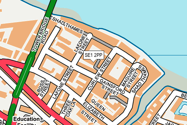 SE1 2PP map - OS OpenMap – Local (Ordnance Survey)