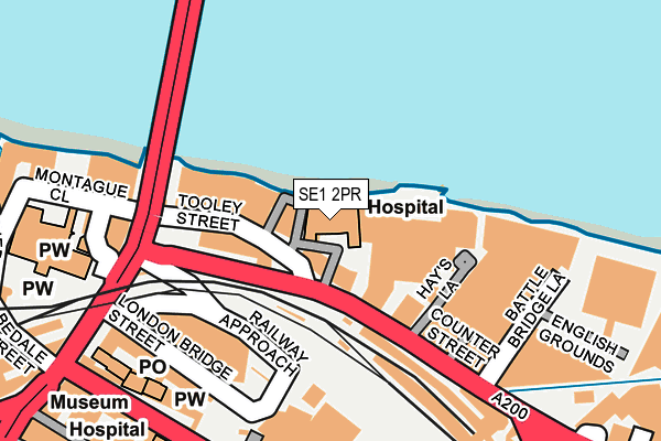 SE1 2PR map - OS OpenMap – Local (Ordnance Survey)