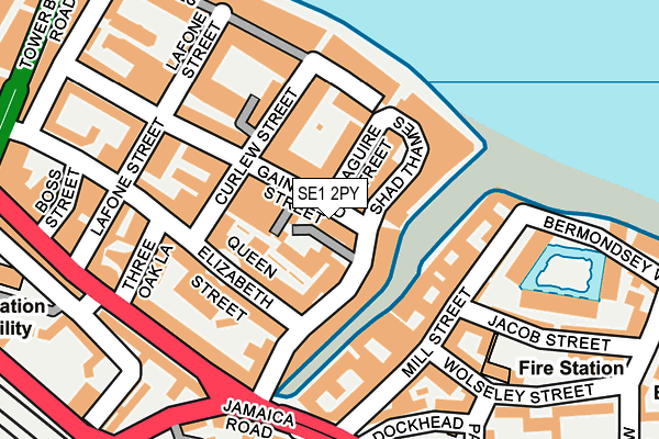 SE1 2PY map - OS OpenMap – Local (Ordnance Survey)