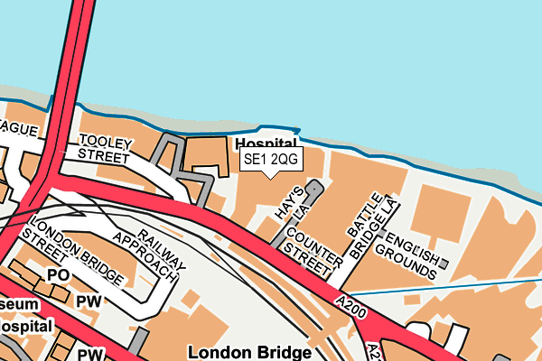 SE1 2QG map - OS OpenMap – Local (Ordnance Survey)