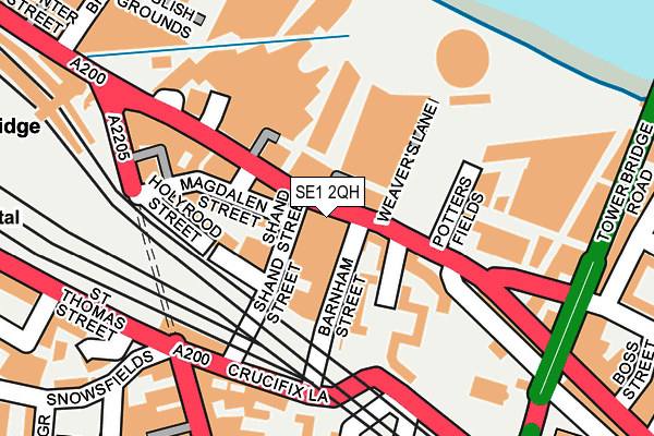SE1 2QH map - OS OpenMap – Local (Ordnance Survey)