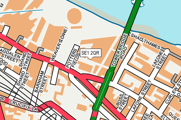 SE1 2QR map - OS OpenMap – Local (Ordnance Survey)