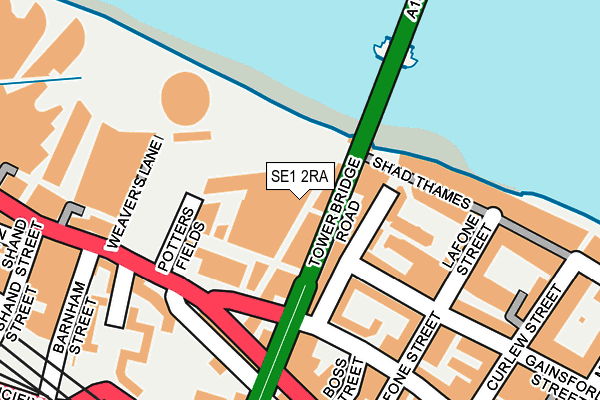 SE1 2RA map - OS OpenMap – Local (Ordnance Survey)