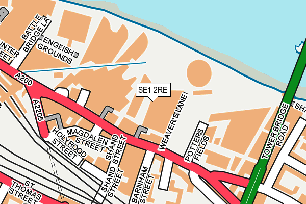 SE1 2RE map - OS OpenMap – Local (Ordnance Survey)