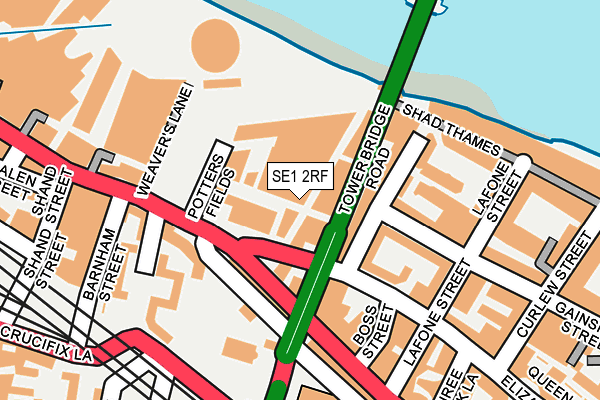 SE1 2RF map - OS OpenMap – Local (Ordnance Survey)