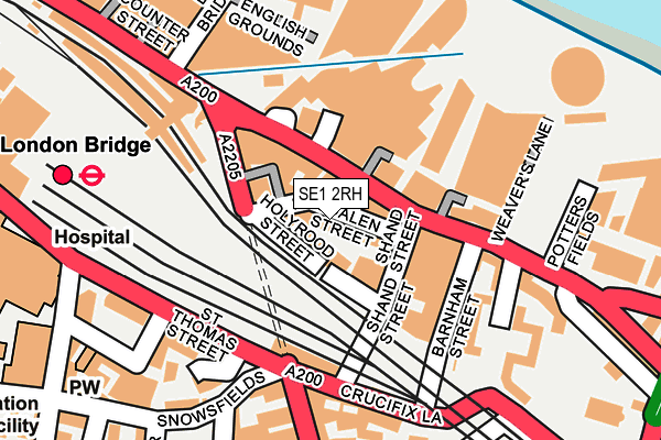 SE1 2RH map - OS OpenMap – Local (Ordnance Survey)