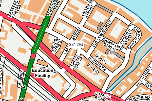 SE1 2RJ map - OS OpenMap – Local (Ordnance Survey)